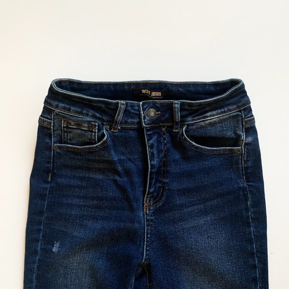 Wax Jeans Los Angeles - High Rise Stonewash - Skinny Jeans - Size 7 - Picture 7 of 12